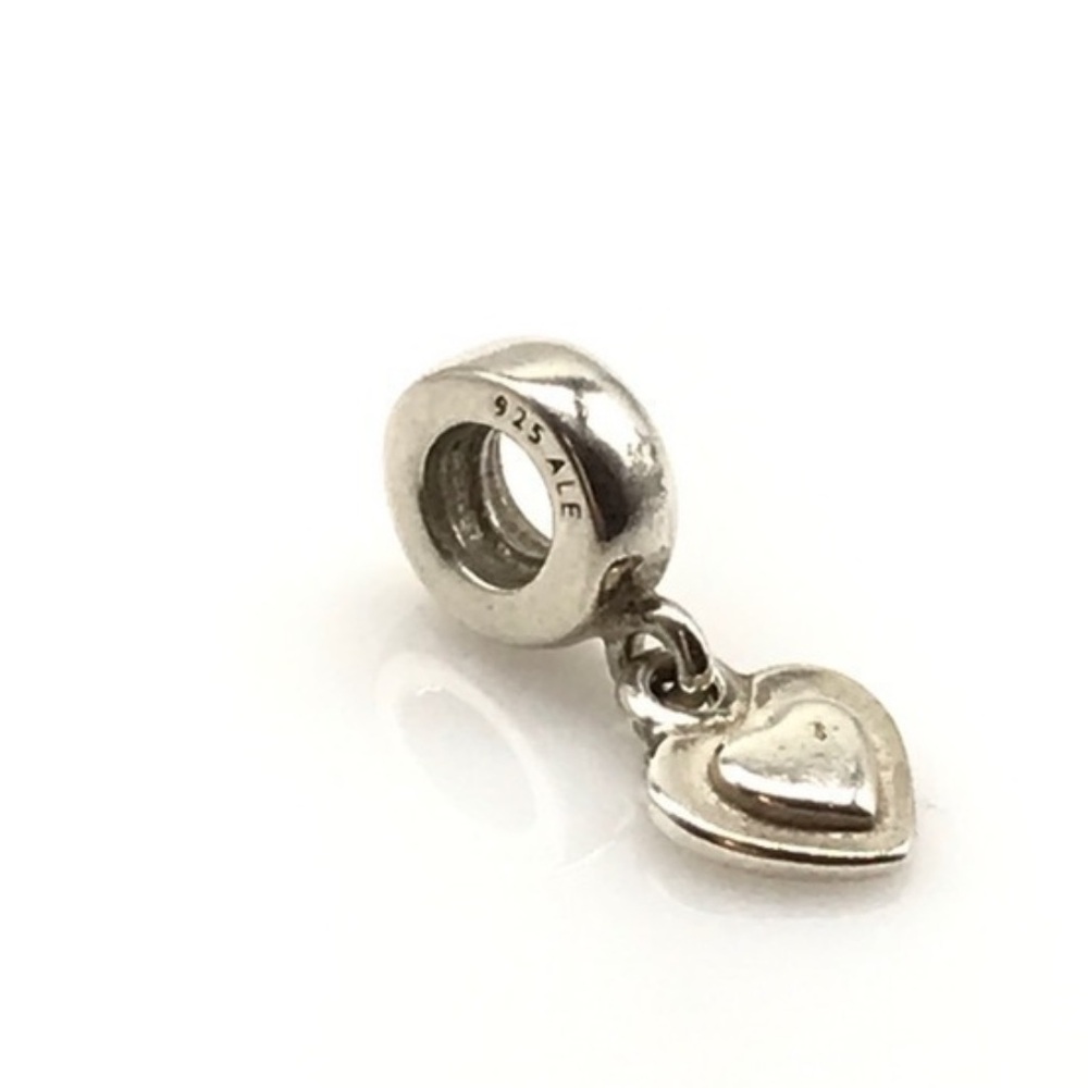 Pandora sterling silver dangling heart charm